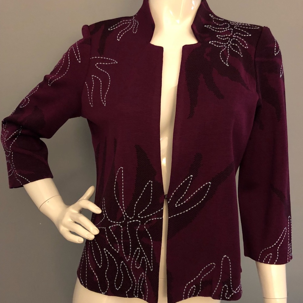 Purple Ming Wang Jacket