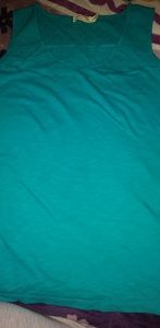 Womens aqua tank top