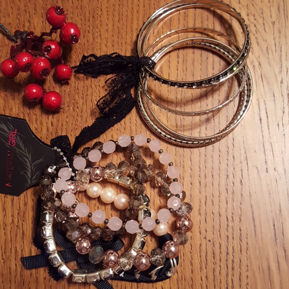 2 sets of bracelets by Material Girl