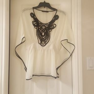 The Limited plum blouse