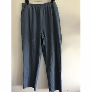 Only Necessities Stretch Casual Blue Gray Pants 24
