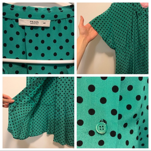 PRADA Silk Polkadot Blouse - Picture 3 of 8