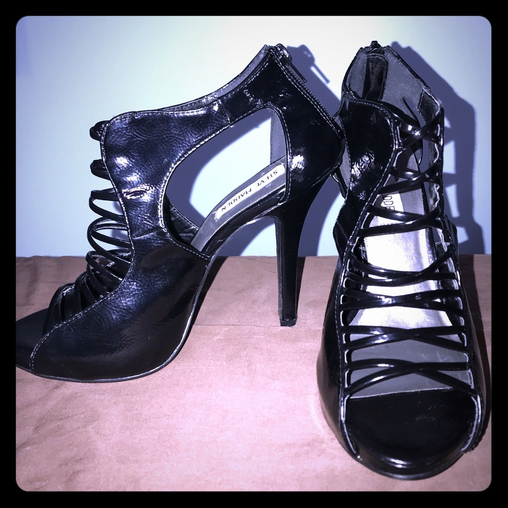 Sexy open toes ankle booties