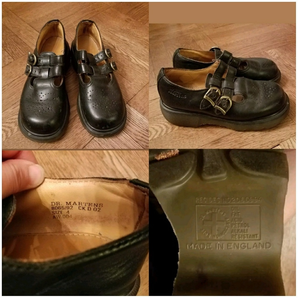 Vintage UK made Dr Martens Mary Janes