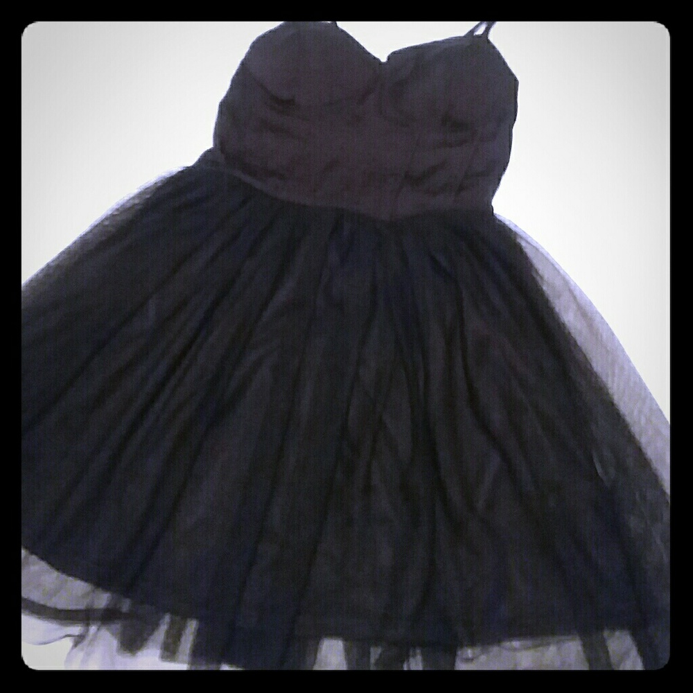 Black skater dress