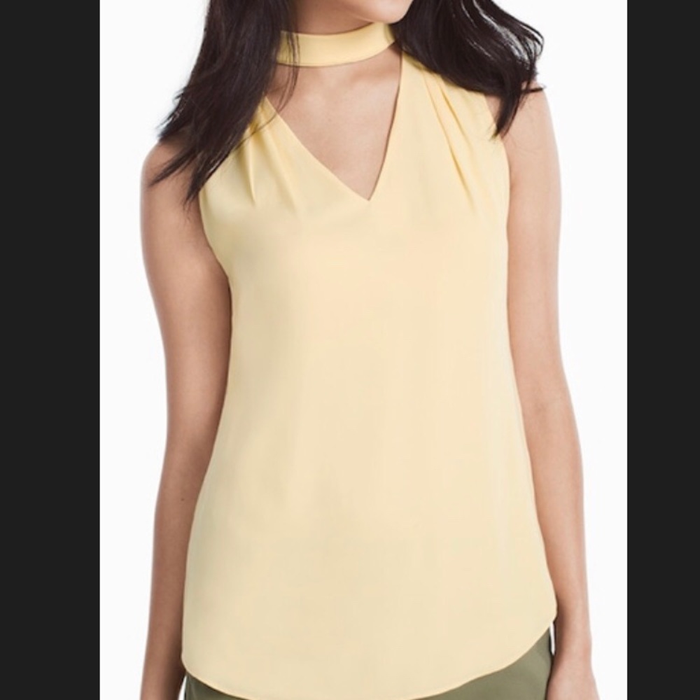 WHBM Canary Yellow Top NWOT
