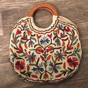 Vintage needlepoint handbag