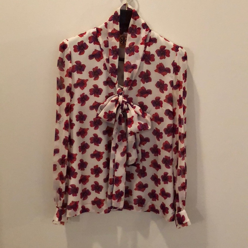 Tory Burch bow blouse