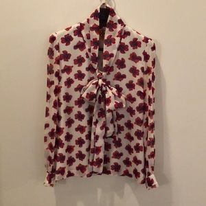 Tory Burch bow blouse