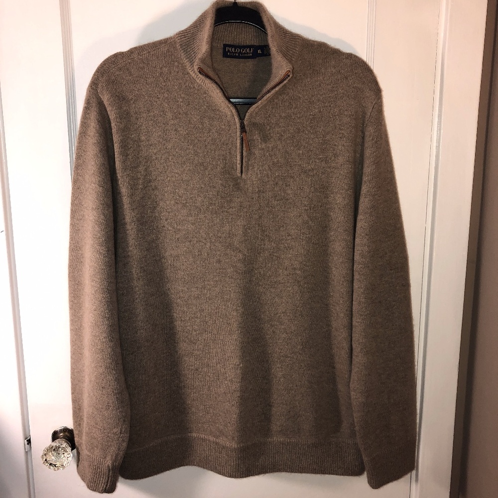 Polo by Ralph Lauren Merino Wool 1/4 Zip Sweater