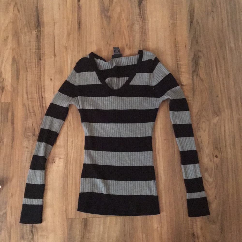 striped long sleeve shirt