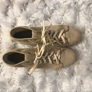 Tan zara high tops
