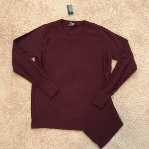 The Limited Maroon Asymmetric Sweater- Size S- NWT