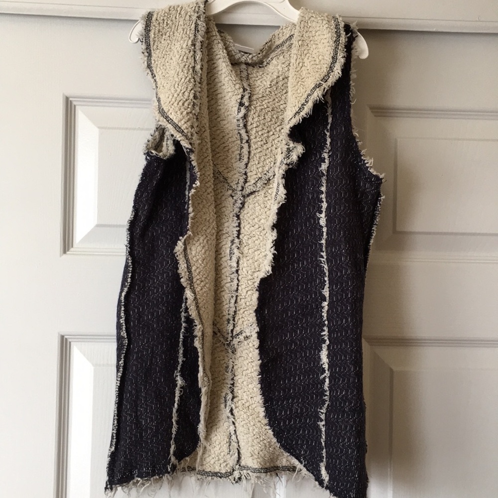 Girls long layering vest