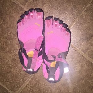 Pink Vibram shoes