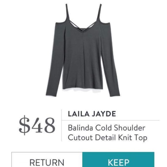 laila jayde Tops - NWT Laila Jayde Balinda Cold Shoulder Top Size S