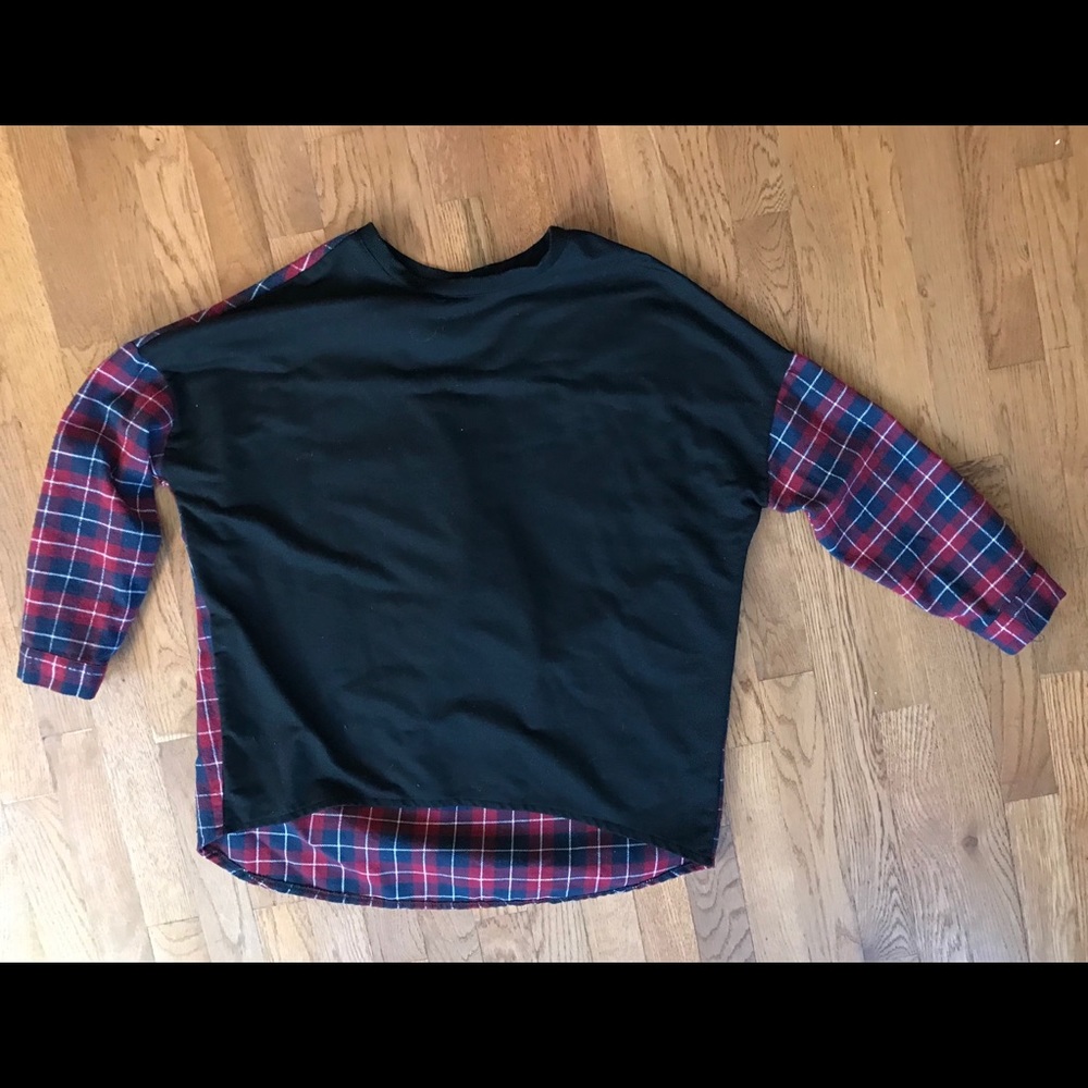 Tee in the front, Flannel in the back