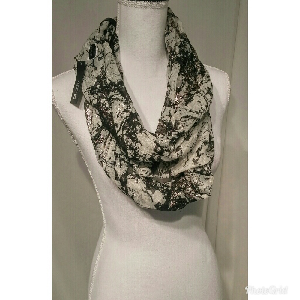 Apt. 9 Silver Shimmer Infinity Scarf