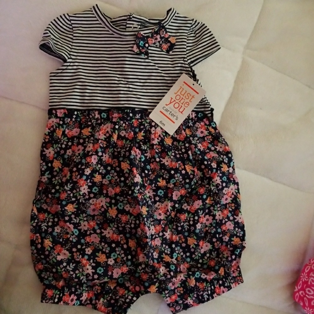 BABY GIRL ROMPER 6 MONTHS NEW WITH TAGS
