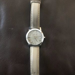 Burberry watch with leather band
