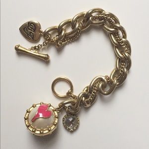 Betsey Johnson Love Chainlink Bracelet
