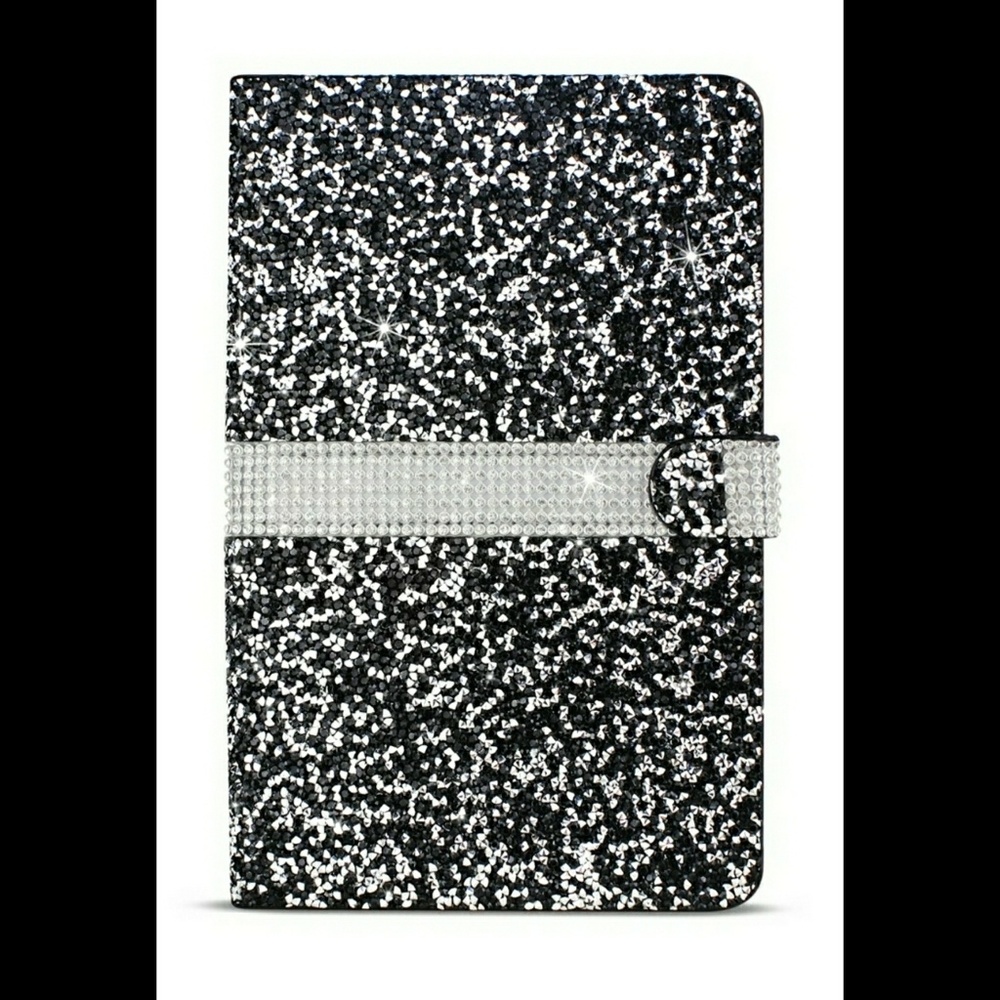 Diamond Rhinestone Wallet Case For 8" Tablets