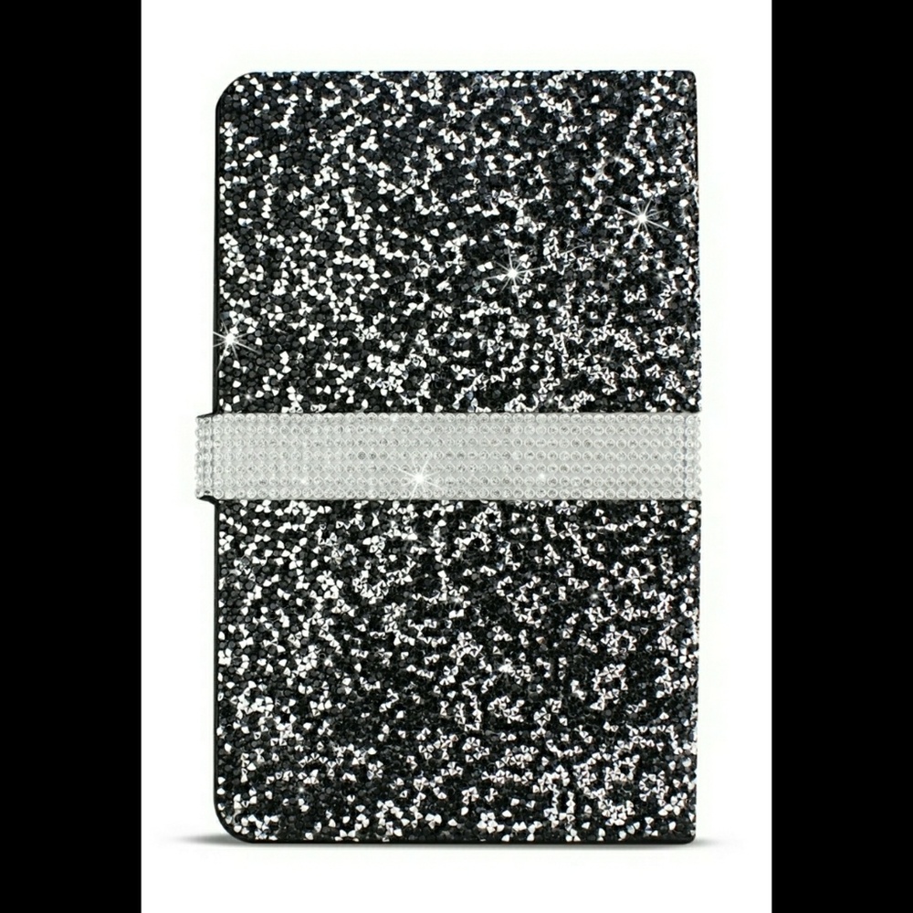 Diamond Rhinestone Wallet Case For 8" Tablets - Picture 2 of 4