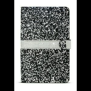 Diamond Rhinestone Wallet Case For 8" Tablets