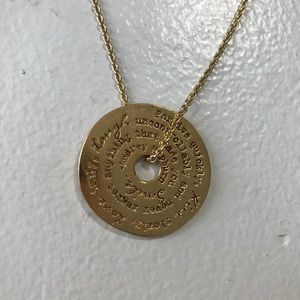 Audrey Hepburn gold necklace