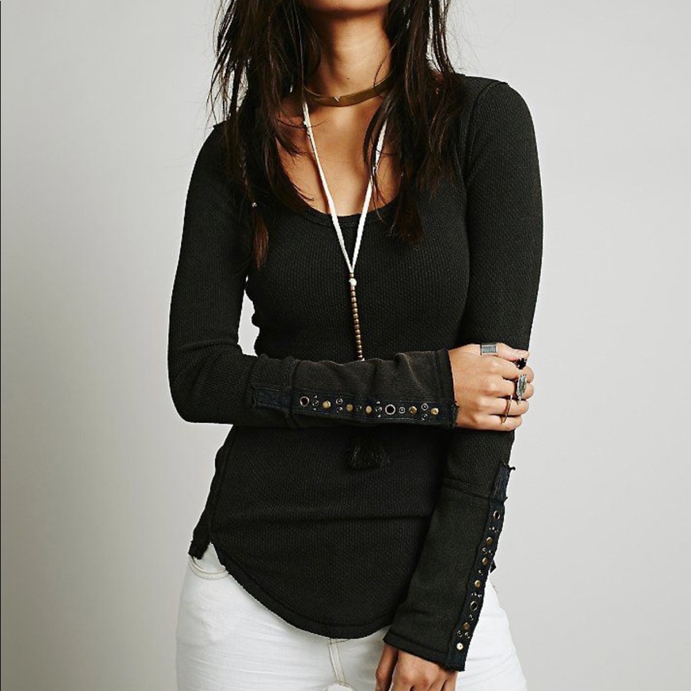 SOLD Free People Studded Heart Thermal - M