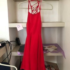 Lulu’s Red Strappy Back Dress
