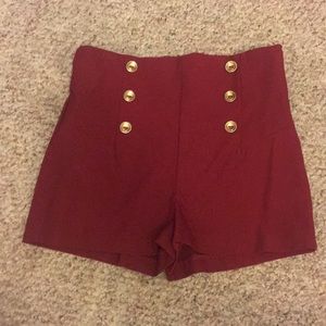 High waisted shorts