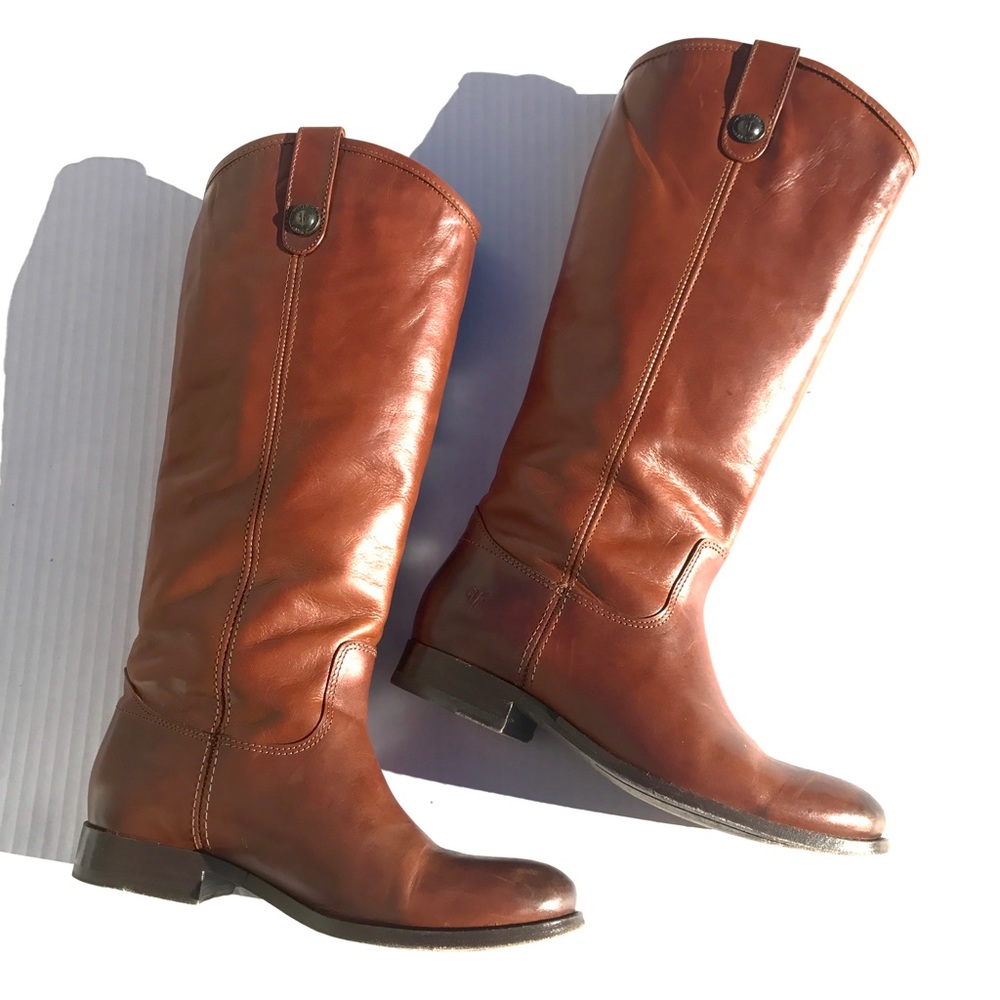 🎉HP | Frye | cognac melissa boots