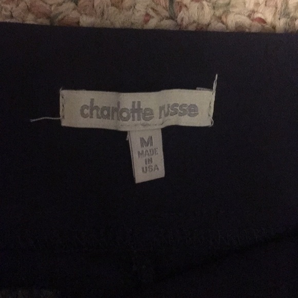 Navy blue high waisted shorts - Picture 3 of 3