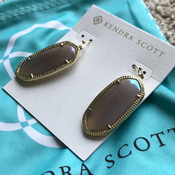 Kendra Scott Iridescent Agate Elle Earrings - Picture 5 of 7
