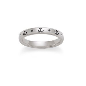 James Avery nautical ring anchor of hope