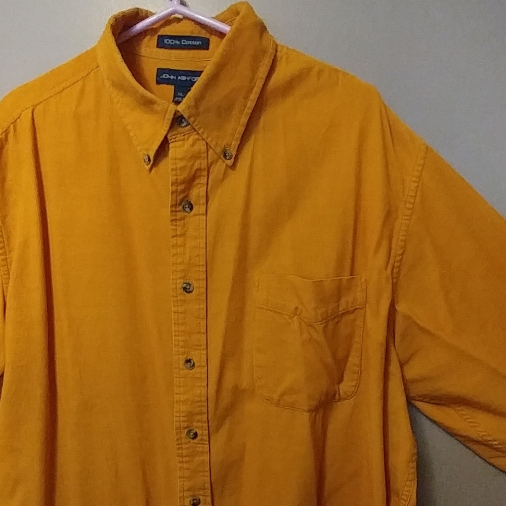 Perfect mustard corduroy button down