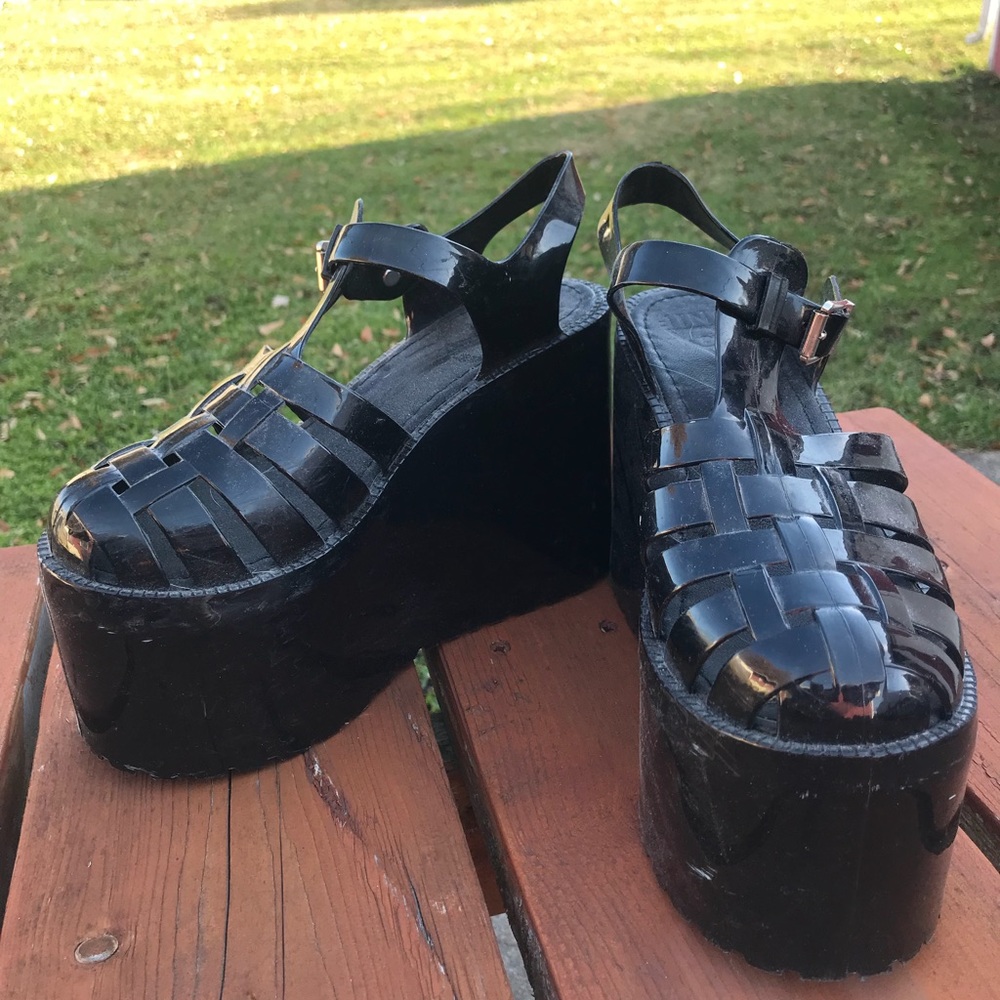 RARE Unif platform jellies