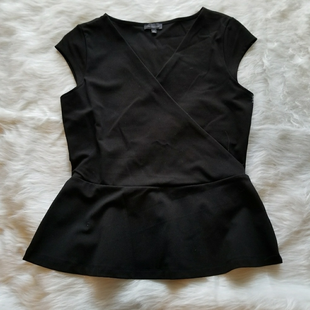 Black peplum top size Medium
