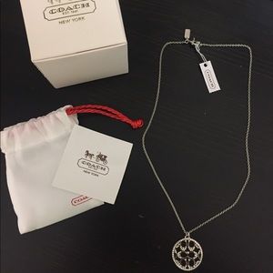 Never worn COACH diamond necklace!