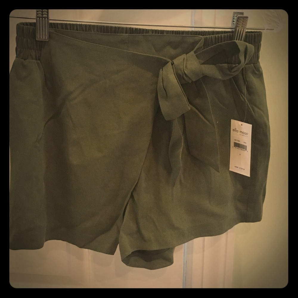 Ella Moss Olive green “skort” - NWT