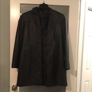 Vintage Phase two  leather jacket (long)/unisex