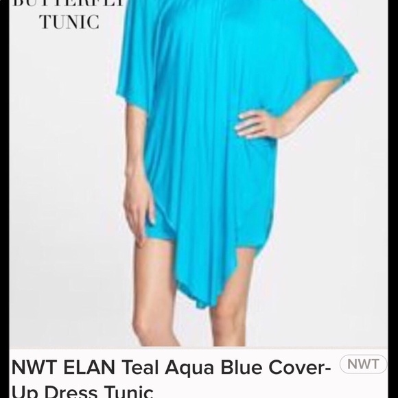 Hold💕New Elan Tunic in gorgeous Aqua Blue - Picture 2 of 5