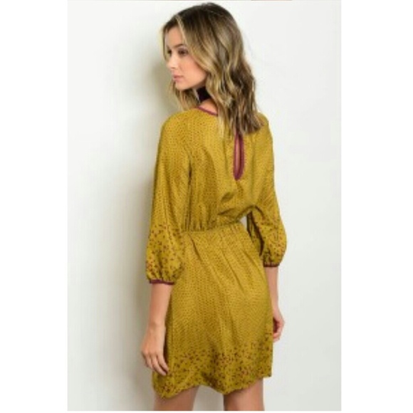 SM. LEFT! NWT mustard colored dress!!! - Picture 2 of 2
