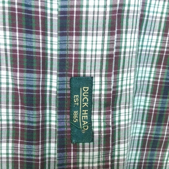DUCK HEAD Mens XL Wrinkle Free Plaid Shirt - Picture 4 of 7