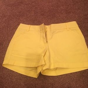 Bright yellow Jcrew chino short: size 6