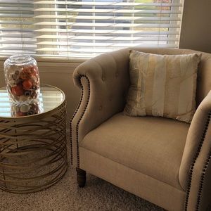 Beautiful gold and cream colored Pier One pillow