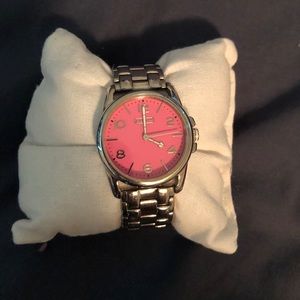 Coach Watch Pink Face