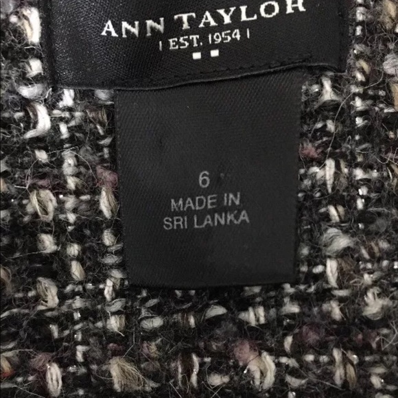 Ann Taylor tweed blazer size 6 - Picture 6 of 7