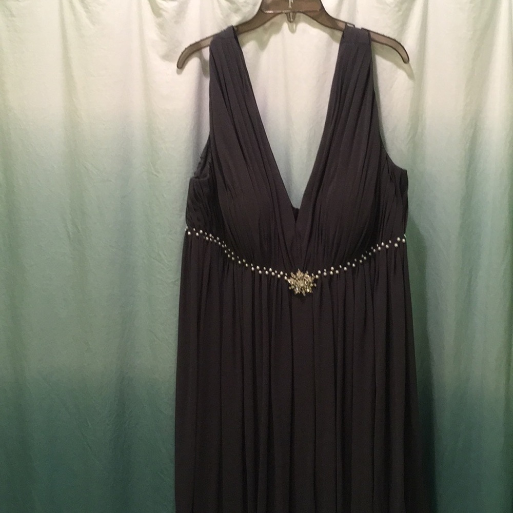 Beautiful Gray Custom Made Chiffon Gown